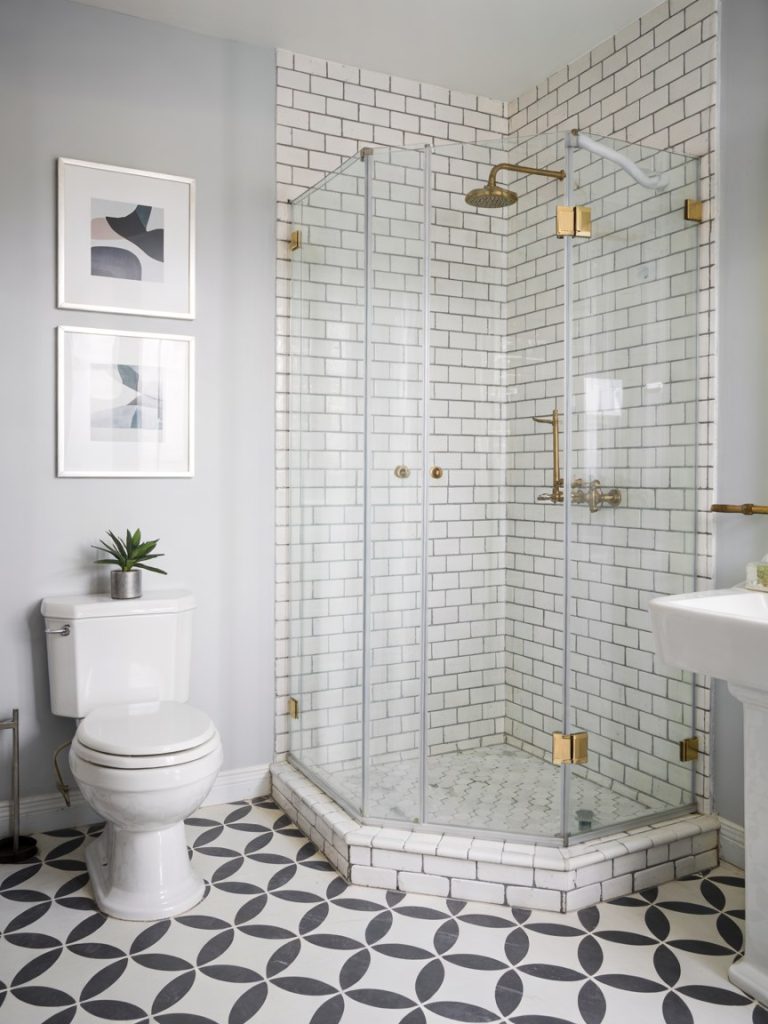 Small Bathroom Renovation Ideas With Luxury Subway Tile Shower