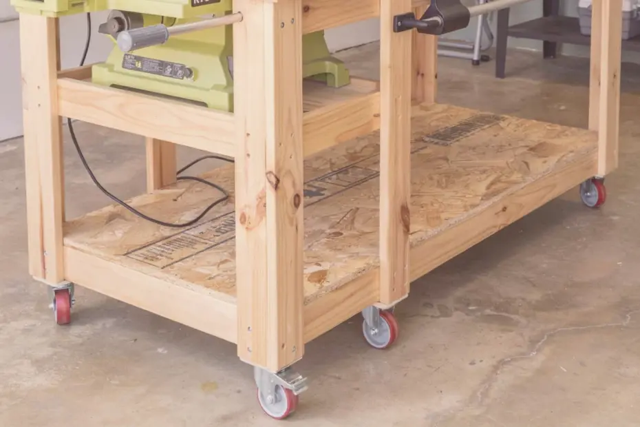 Mobile Workbench Build | Table Saw Workbench DIY with Plans | Bitterroot
