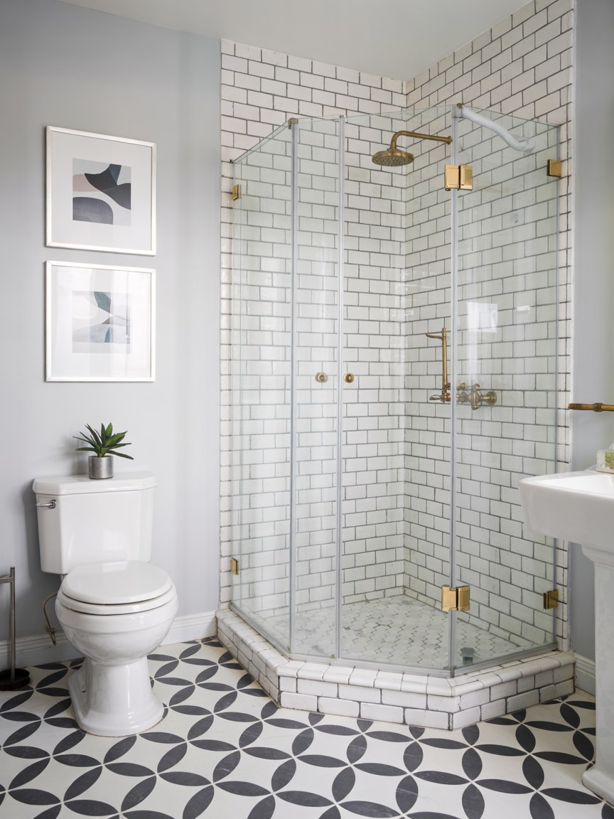 Small Bathroom Renovation Ideas With Luxury Subway Tile Shower