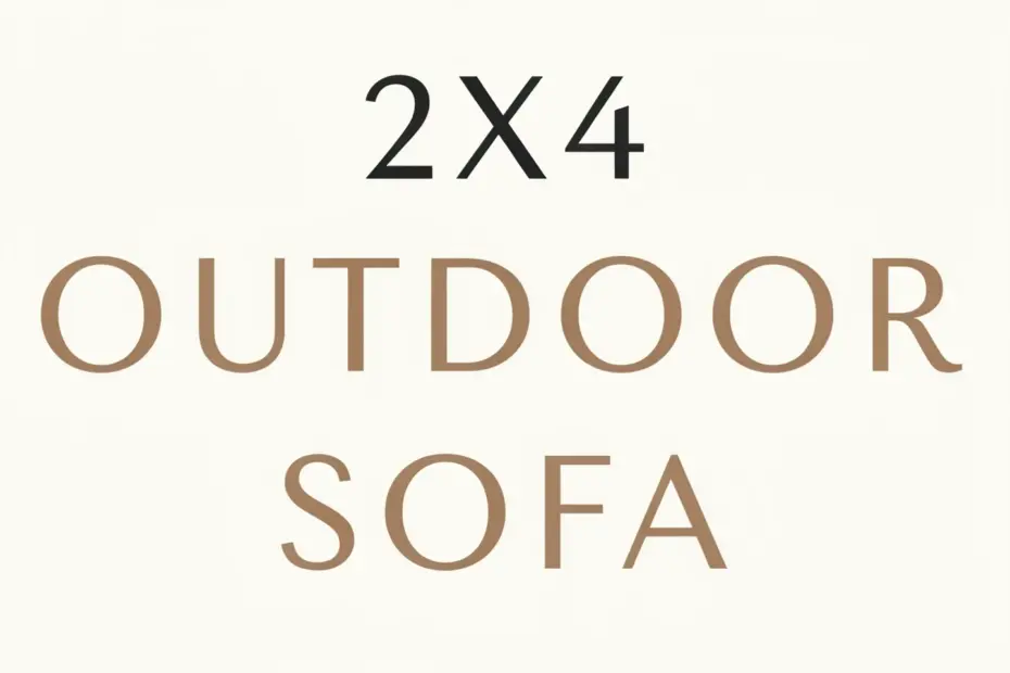 2x4 Outdoor Sofa DIY | Easy Beginner Woodworking Project | Ana White Plans