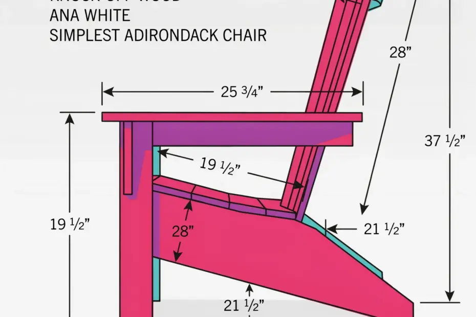Adirondack Chair DIY Plans | Affordable Outdoor Furniture Build Under $50 | Woodworking