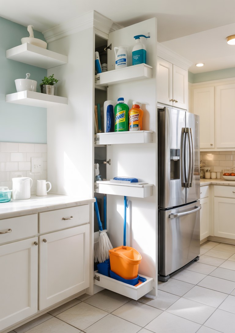 Kitchen Cleaning Supply Storage Ideas for Small Spaces