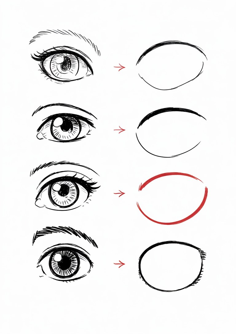 How to Draw Anime Eyes Step by Step for Beginners