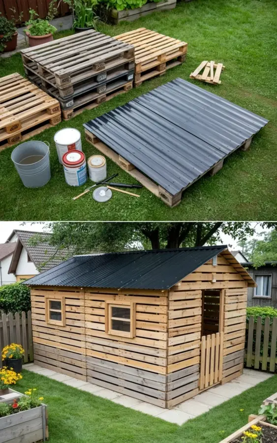 Big Mistake I Almost Made Building a Pallet Shed (Before & After)