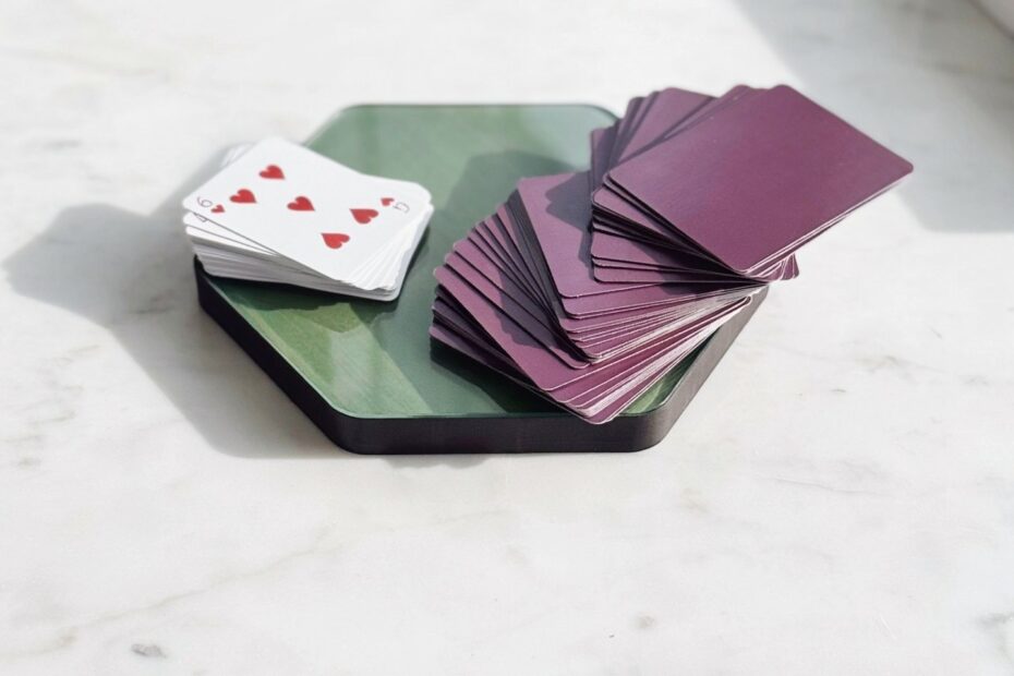 Woodworking DIY Card Holder with Smooth Glide Rails | Vibrant Multi-Color Design for Game Night | Precision Craft Project
