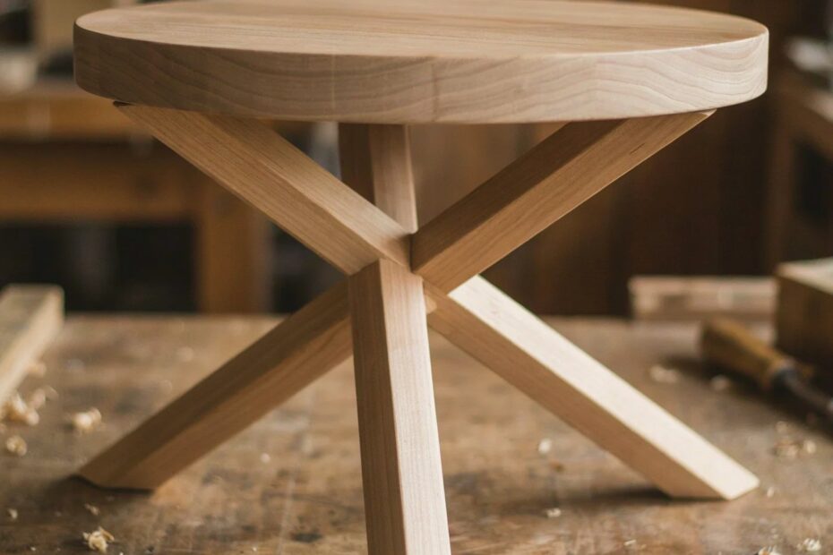 Simple Wooden Table Legs | Minimalist DIY Project | 3 Stick Design for Beginners