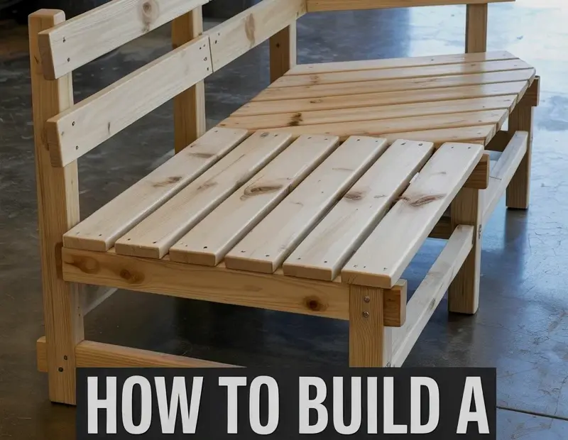 DIY Outdoor Sectional Sofa Frame – Light Pine Patio Woodworking Project