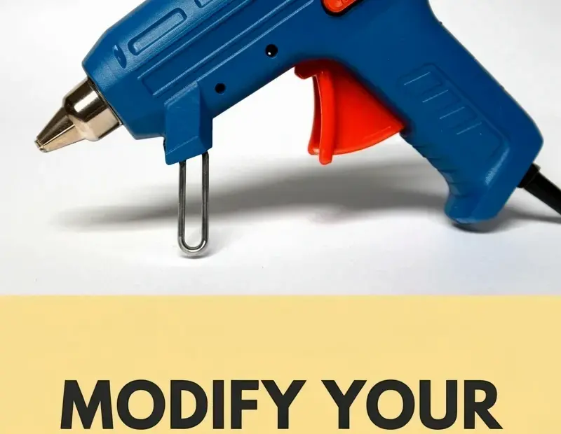 Modify Your Glue Gun for Fine Detail Work | Hot Glue Hack for Holiday Decor
