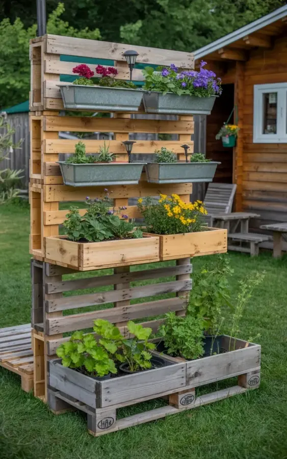 Pallet Vertical Garden on a Budget | DIY Repurposed Wooden Pallet Planter