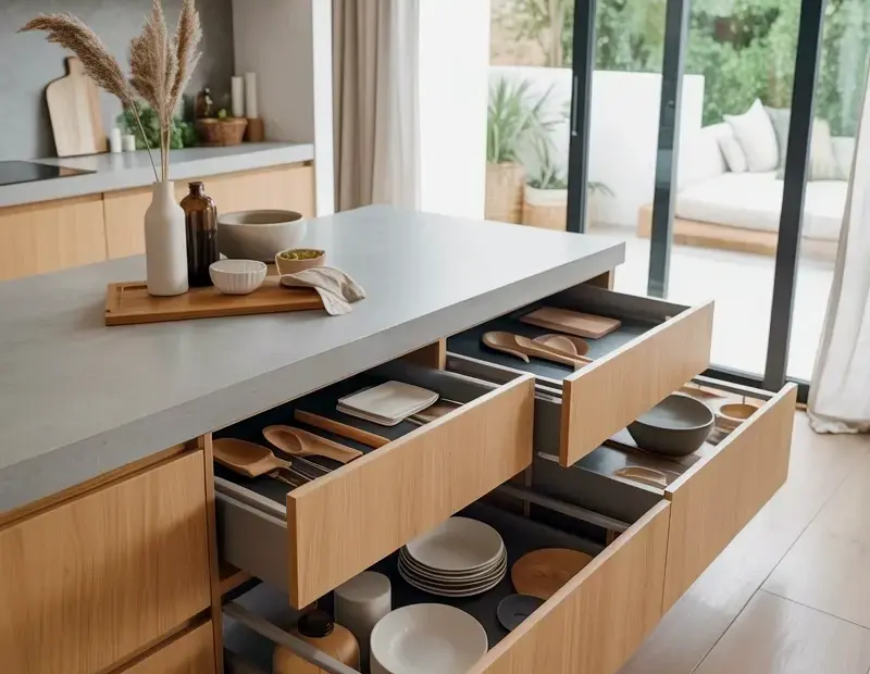 Kitchen Drawer Organization See Inside This DIY Minimalist Island
